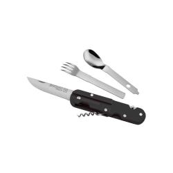 Couteau multifonctions TB Outdoor Bivouac L&eacute;gion &Eacute;trang&egrave;re - Noir