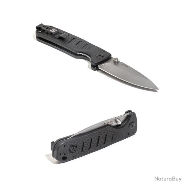 Couteau pliant 5.11 Tactical Icarus DP Mini lame de 7,1 cm - Noir