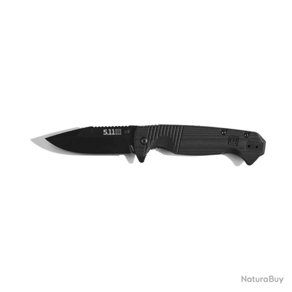 Couteau pliant 5.11 Tactical Pryme Double Duty DP lame D2 - Noir