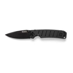 Couteau pliant 5.11 Tactical Ryker DP Full lame D2 de 8,9 cm - Noir