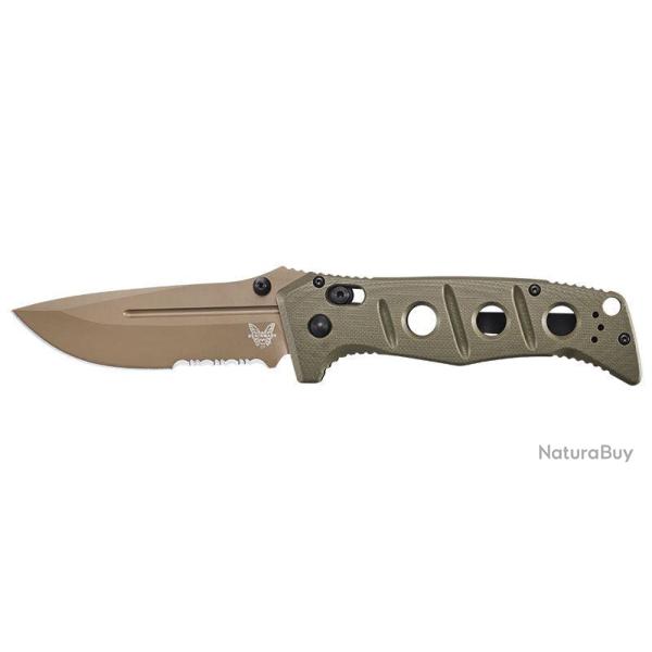 Couteau pliant Benchmade Adamas - Sibert CPM Cru Wear - Vert olive