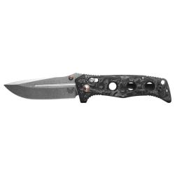 Couteau pliant Benchmade Adamas 275 acier MagnaCut lame 97 mm - Gris et noir