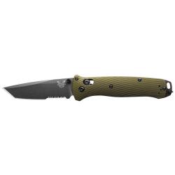 Couteau pliant Benchmade Bailout 537SGY-1 acier CPM M4 - Vert olive