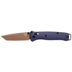 Couteau pliant Benchmade Bailout Crater Blue 537 acier CPM M4 - Bleu