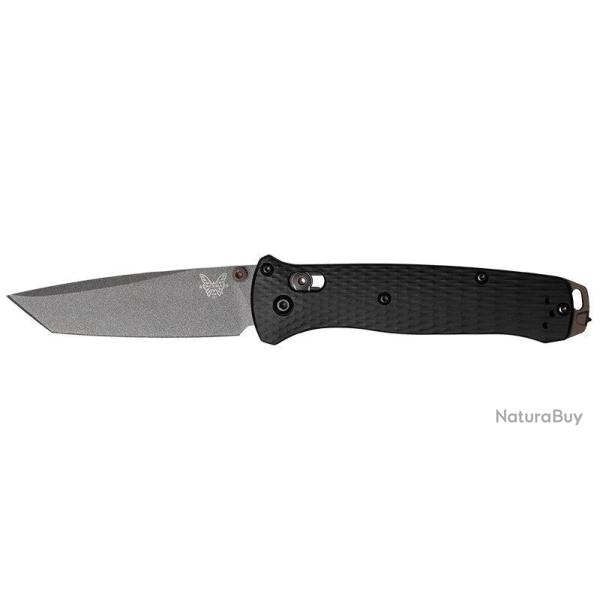 Couteau pliant Benchmade Bailout Storm Gray 537 acier CPM M4 - Gris / Lisse