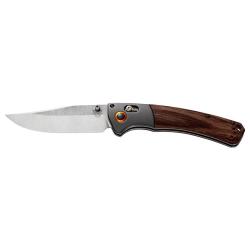 Couteau pliant Benchmade Crooked River CPM S30V - Bois naturel