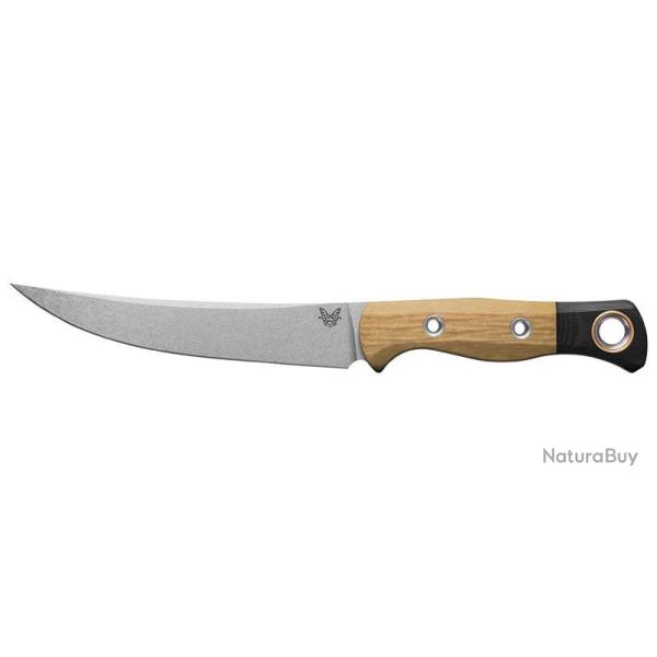Couteau pliant Benchmade Meatcrafter 4050 acier CPM154 - Noir et bois naturel