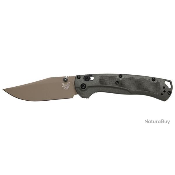 Couteau pliant Benchmade Taggedout Elmax 15536 acier Elmax - Vert olive
