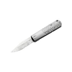 Couteau pliant Boker BRLW Meteorite Damast Platinum Edition - Gris