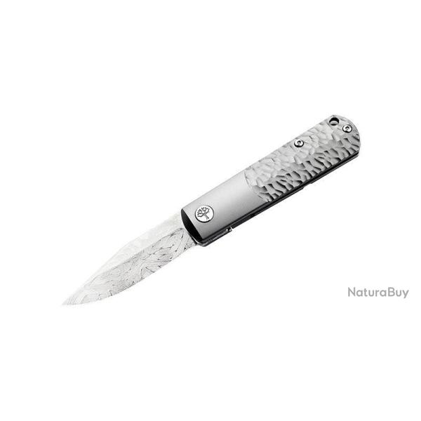 Couteau pliant Boker BRLW Meteorite Damast Platinum Edition - Gris