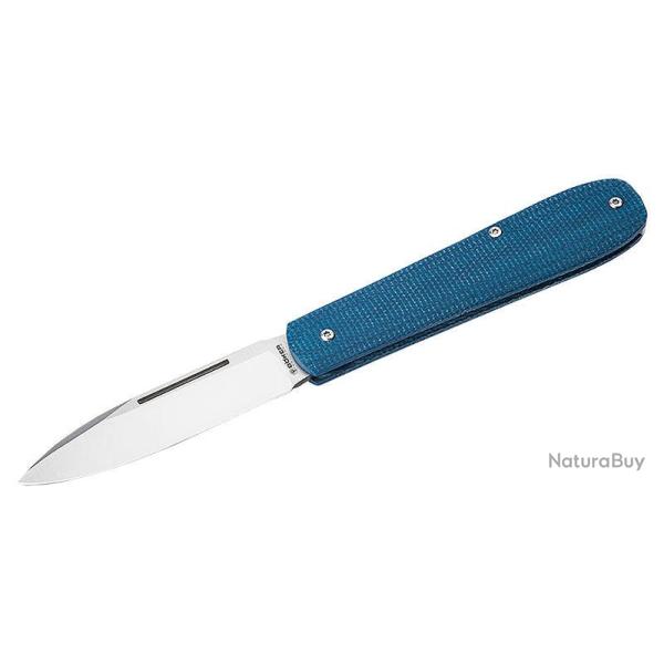 Couteau pliant Boker Coffin Handle Micarta acier Magnacut - Bleu