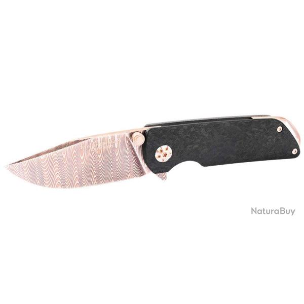 Couteau pliant Boker M4 Sherman Damast Rose Gold - Edition - Noir