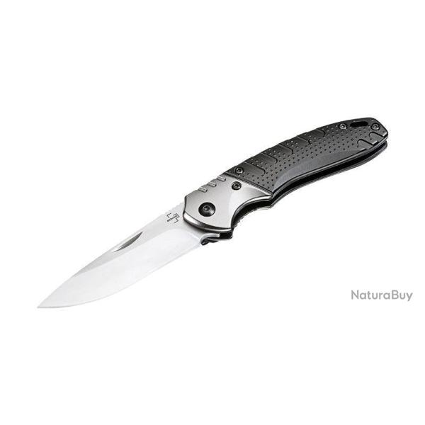Couteau pliant Boker Magnum Advance Pro EDC acier 440C (Inox) - Gris et noir