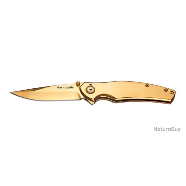 Couteau pliant Boker Magnum Gold Finger acier 440A lame 80 mm - Autre