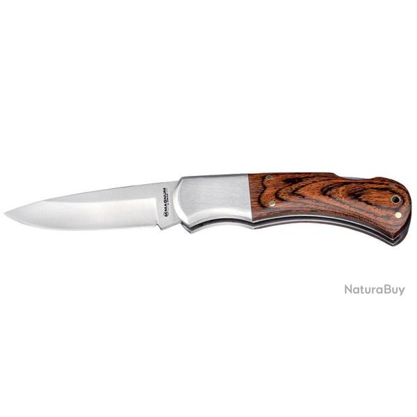 Couteau pliant Boker Magnum Master Craftsman 1 acier 440A - Bois naturel