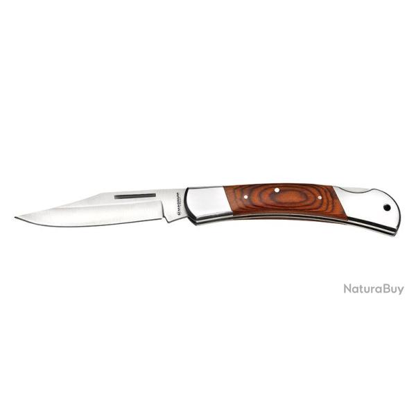 Couteau pliant Boker Magnum Master Craftsman 2 acier 440A - Bois naturel
