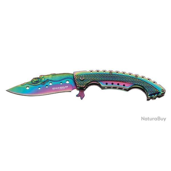 Couteau pliant Boker Magnum Rainbow Mermaid acier 440A - Autre