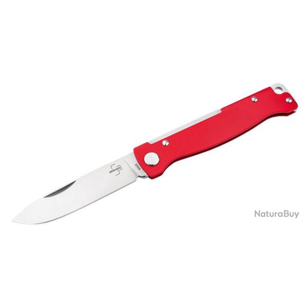 Couteau pliant Boker Plus Atlas acier 12C27 lame 73 mm - Rouge