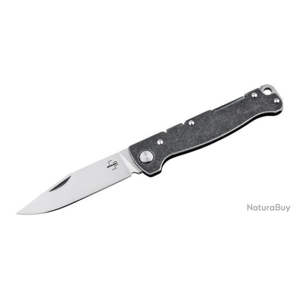 Couteau pliant Boker Plus Atlas Backlock Clippoint acier D2 - Autre