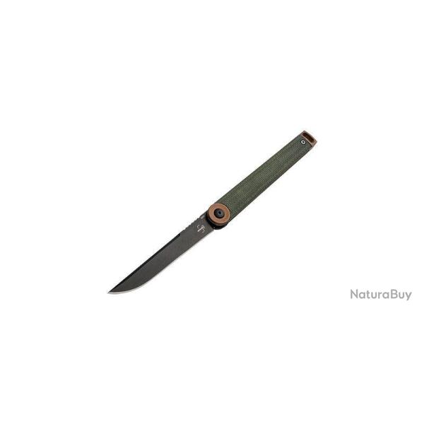 Couteau pliant Boker Plus Kaizen Green Canvas Micarta acier D2 - Autre