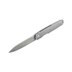 Couteau pliant Boker Plus LFR Damascus acier Damas lame 86 mm - Gris