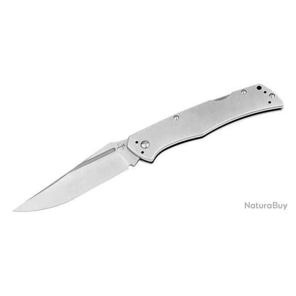 Couteau pliant Boker Plus MEK acier Nitro-V lame 107 mm - Argent