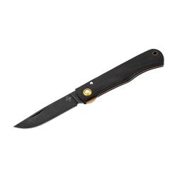 Couteau pliant Boker Plus Rusticus Medium All Black - Bois naturel