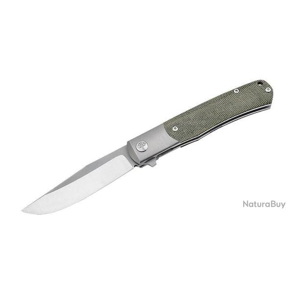 Couteau pliant Boker TRPPR Micarta acier Magnacut lame 82 mm - Kaki
