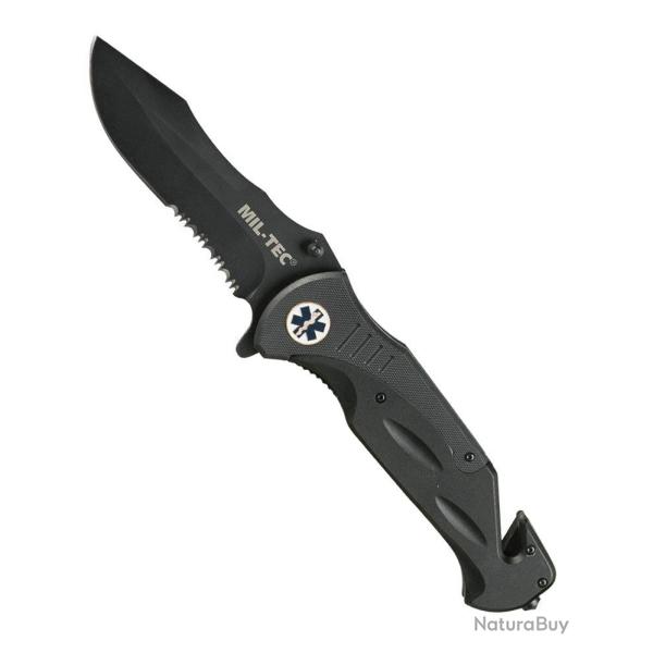 Couteau pliant de secours Mil-Tec Medical acier 440 et G10 - Autre