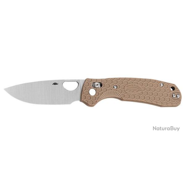 Couteau pliant Honey Badger Large Crossbolt acier 8Cr13MoV - Tan