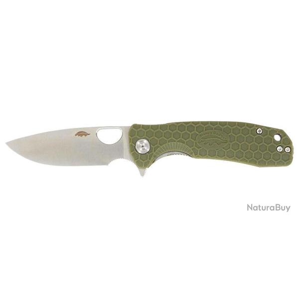 Couteau pliant Honey Badger Large Flipper acier 8Cr13MoV - Vert