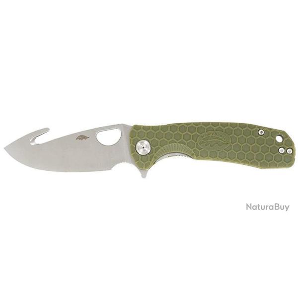 Couteau pliant Honey Badger Large Hook acier 8Cr13MoV - Vert