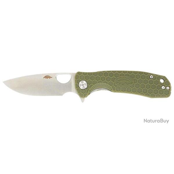 Couteau pliant Honey Badger Small Flipper acier 8Cr13MoV - Vert