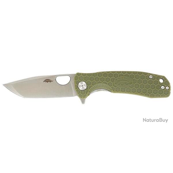 Couteau pliant Honey Badger Small Tanto acier 8Cr13MoV - Vert