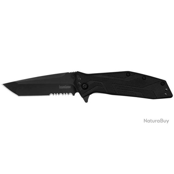 Couteau pliant Kershaw Brawler 1990 acier 8Cr13MoV lame 76 mm - Noir