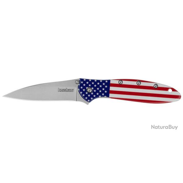 Couteau pliant Kershaw Leek - Edition USA 1660 acier 14C28N - Multicolore