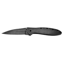 Couteau pliant Kershaw Leek Blackwash 1660 acier 14C28N - Gris