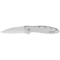 Couteau pliant Kershaw Leek sheepfoot 1660 acier 14C28N - Gris