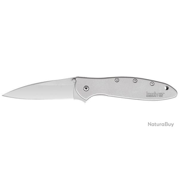 Couteau pliant Kershaw Leek sheepfoot 1660 acier 14C28N - Gris