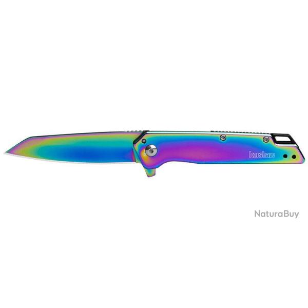 Couteau pliant Kershaw Misdirect Rainbow 1365 acier 4Cr14 - Multicolore