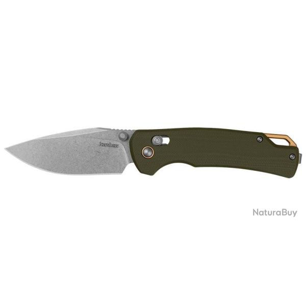 Couteau pliant Kershaw Proximal 2058 acier D2 lame 80 mm - Vert olive