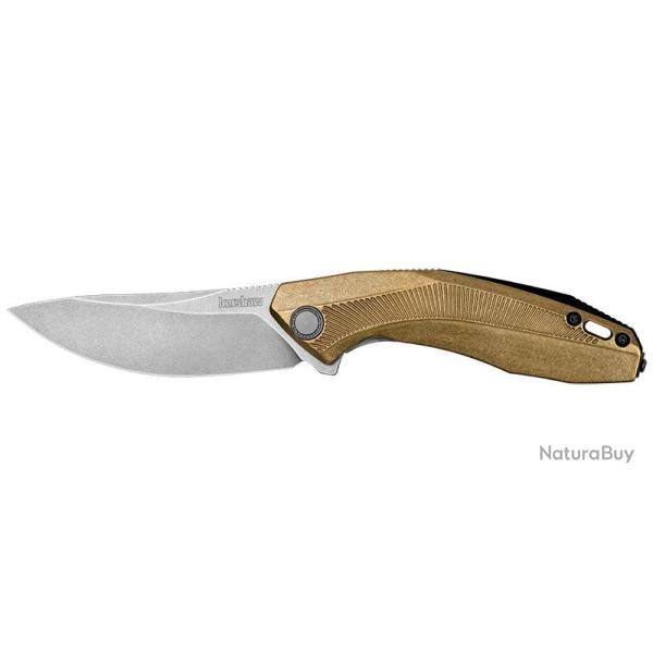 Couteau pliant Kershaw Tumbler 4038 acier D2 lame 83 mm - Laiton