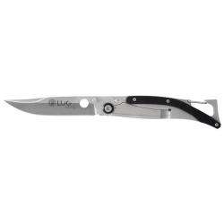 Couteau pliant Lug SP1S SP1SB acier 7Cr17MoV lame 80 mm - Noir et gris