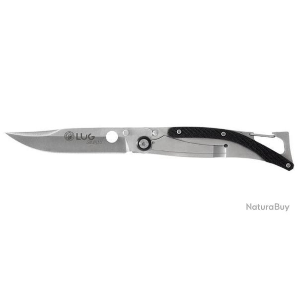 Couteau pliant Lug SP1S SP1SB acier 7Cr17MoV lame 80 mm - Noir et gris