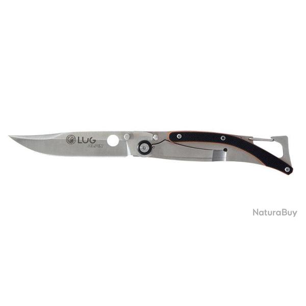 Couteau pliant Lug SP1S SP1SB acier 7Cr17MoV lame 80 mm - Noir et orange