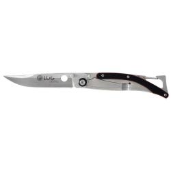 Couteau pliant Lug SP1S SP1SB acier 7Cr17MoV lame 80 mm - Noir et rouge