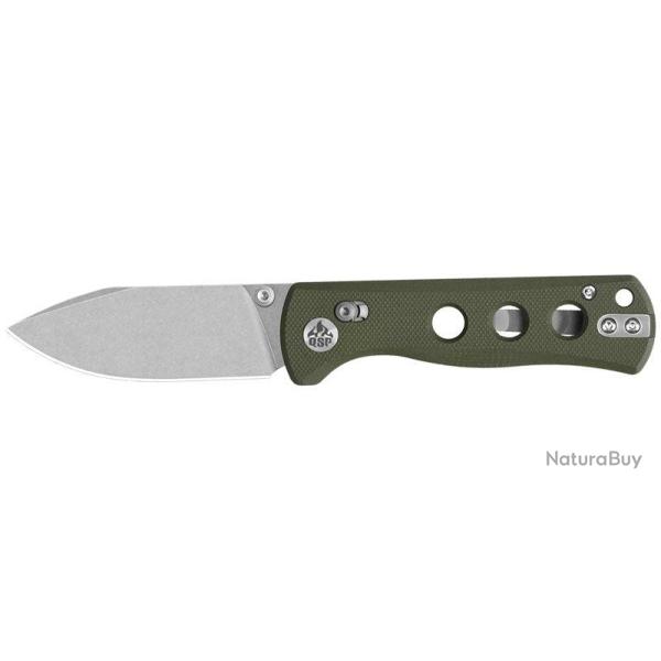 Couteau pliant QSP Canary Glyde acier 14C28N lame 72 mm - Vert