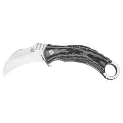 Couteau pliant QSP Eagle acier D2 lame 77 mm lame karambit - Autre