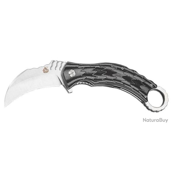 Couteau pliant QSP Eagle acier D2 lame 77 mm lame karambit - Autre