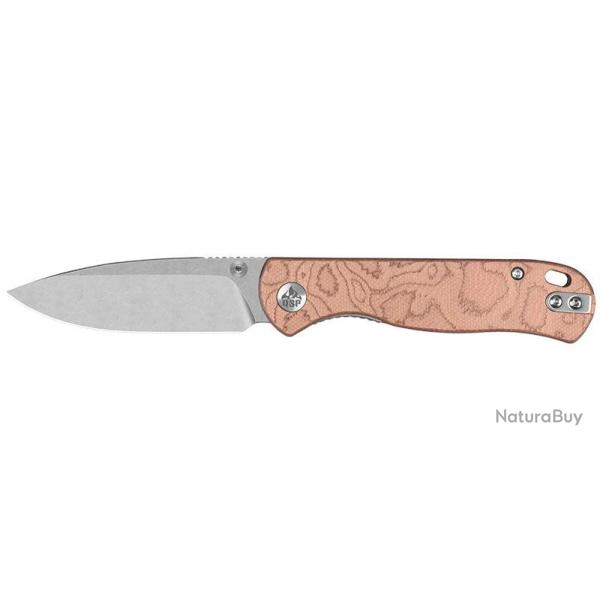 Couteau pliant QSP Ferret 170E1 acier NitroV lame 76 mm - Cuivre